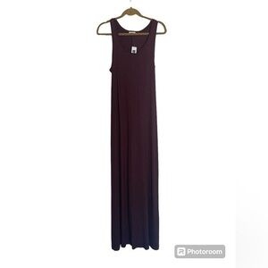 NEW GAP Sleeveless  Maroon Purplish Casual Maxi Dress Size Medium